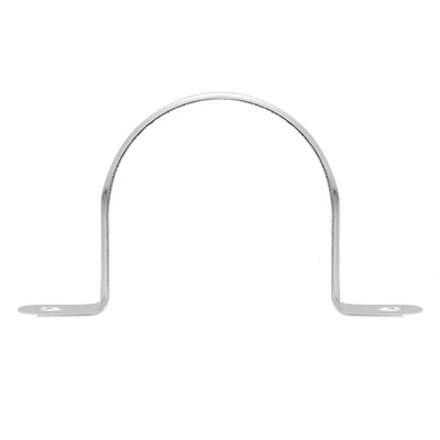 Harfington Rigid Pipe Strap, 2 Holes Tube Strap 201 Stainless Steel Tension Tube Clip Clamp 25pcs