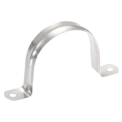 Harfington Rigid Pipe Strap, 2 Holes Tube Straps 201 Stainless Steel Tension Tube Clip Clamp 16pcs