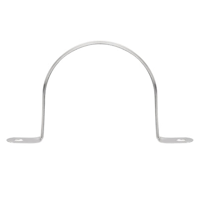 Harfington Rigid Pipe Strap, 2 Holes Tube Strap 201 Stainless Steel Tension Tube Clip Clamp 25pcs