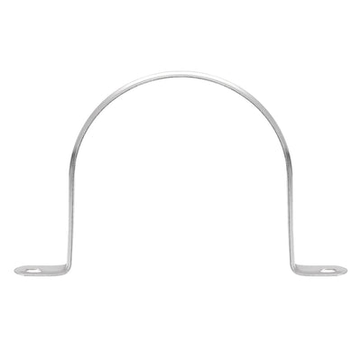 Harfington Rigid Pipe Strap, 2 Holes Tube Straps 201 Stainless Steel Tension Tube Clip Clamp 16pcs