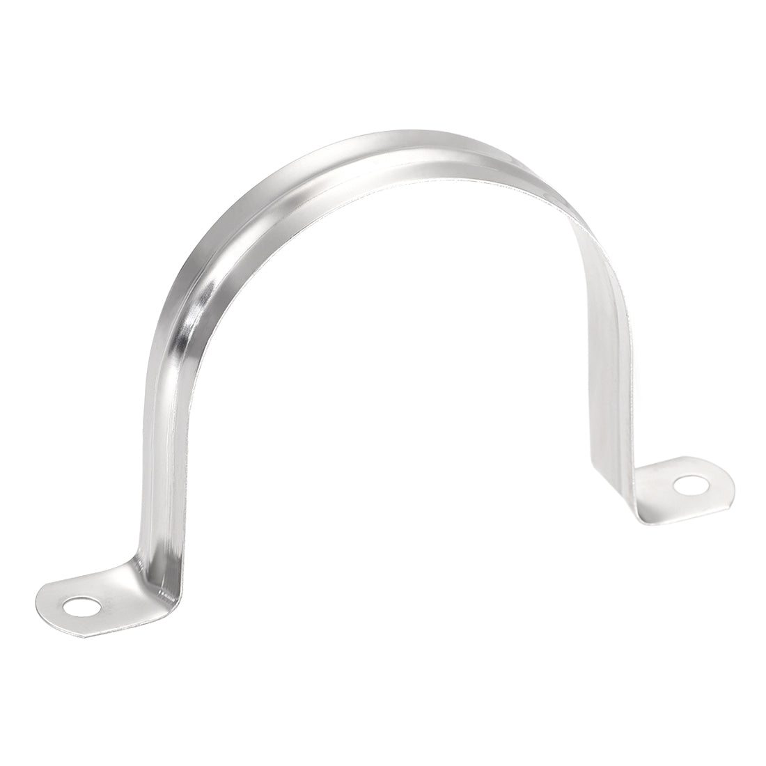Harfington Rigid Pipe Strap, 2 Holes Tube Strap 201 Stainless Steel Tension Tube Clip Clamp 25pcs