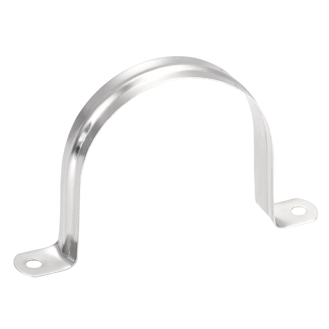 Harfington Rigid Pipe Strap, 2 Holes Tube Strap 201 Stainless Steel Tension Tube Clip Clamp 25pcs