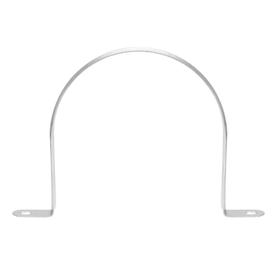 Harfington Rigid Pipe Strap, 2 Holes Tube Straps 201 Stainless Steel Tension Tube Clip Clamp 16pcs