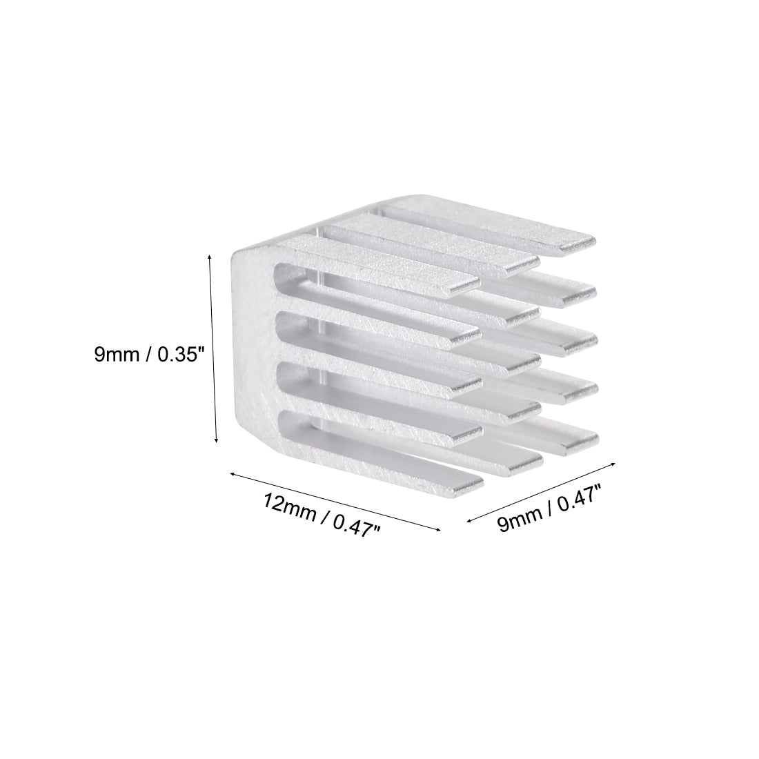 Harfington Slotted Notch Heatsink for MOS, IC Chip, GPU, Stepper Motor,3D Printer 10pcs