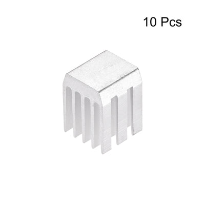 Harfington Slotted Notch Heatsink for MOS, IC Chip, GPU, Stepper Motor,3D Printer 10pcs