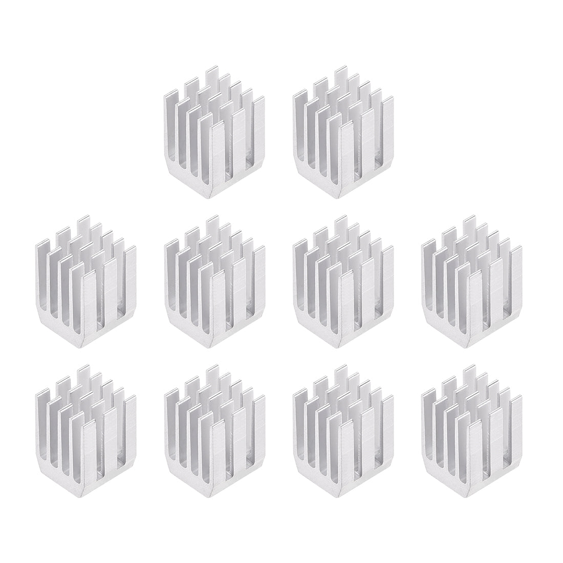 Harfington Slotted Notch Heatsink for MOS, IC Chip, GPU, Stepper Motor,3D Printer 10pcs