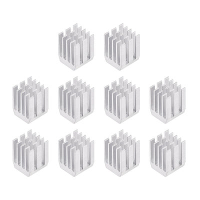 Harfington Slotted Notch Heatsink for MOS, IC Chip, GPU, Stepper Motor,3D Printer 10pcs