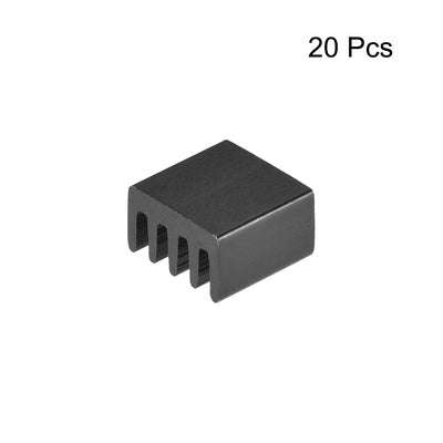 Harfington E Shape Aluminum Heatsink for MOS GPU IC Chip 3D Printers 20pcs