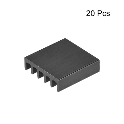 Harfington E Shape Aluminum Heatsink for MOS GPU IC Chip 3D Printers 20pcs