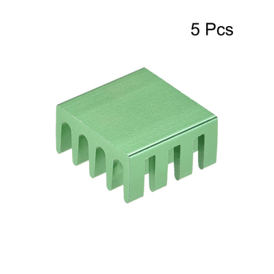 Harfington Slotted Notch Heatsink for MOS, IC Chip, RAM, CPU, 3D Printer 5pcs