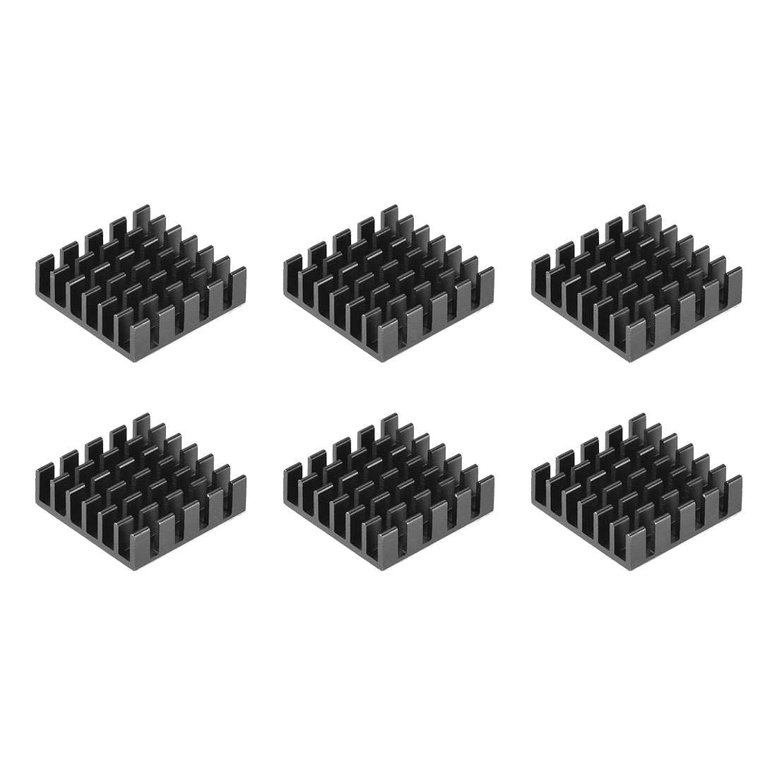 Harfington Slotted Notch Aluminum Heatsink Adhesive Conductive Thermal Pad 3D Printers 6Pcs