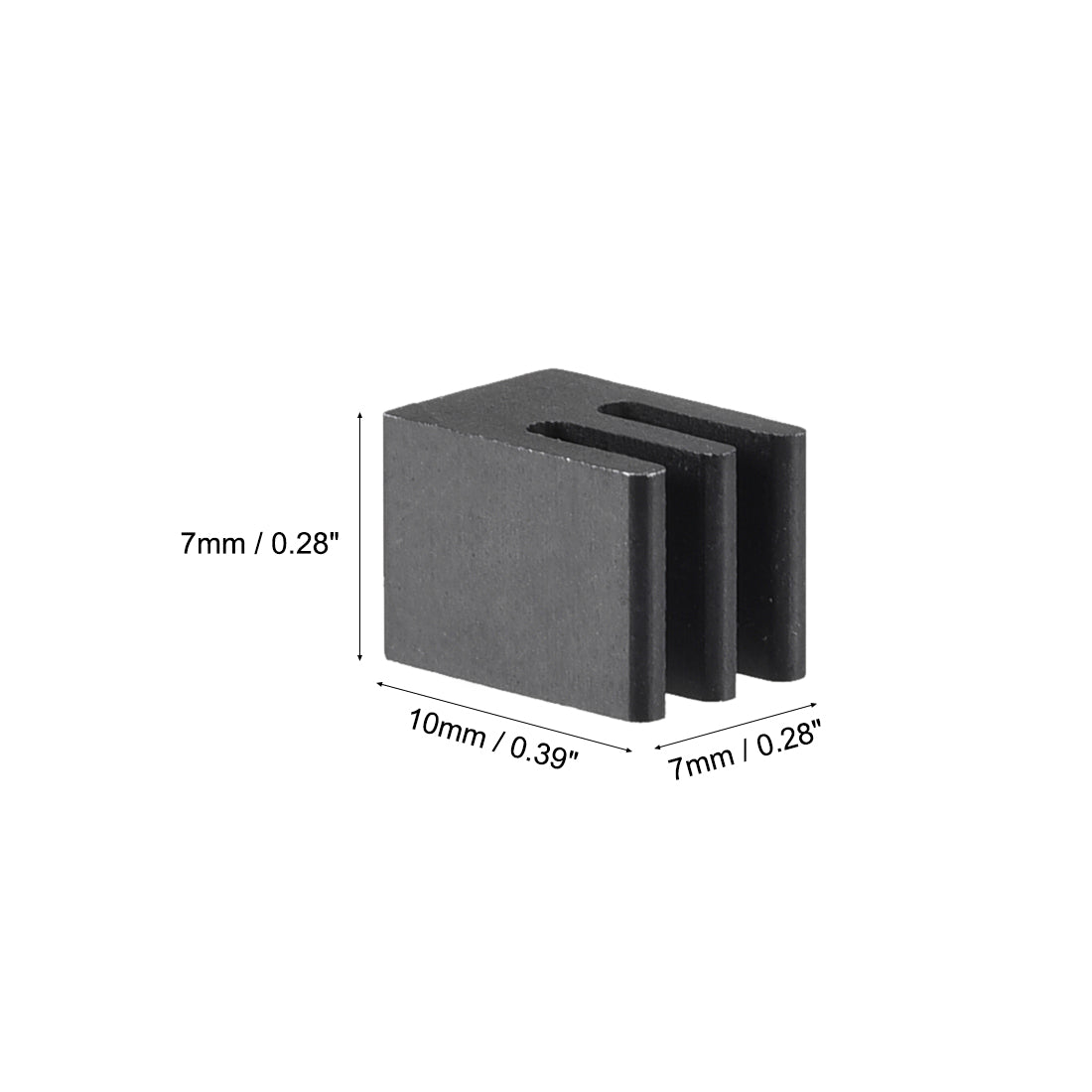 Harfington E Shape Aluminum Heatsink for MOS CPU GPU IC Chip 3D Printers 10pcs