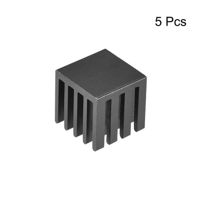Harfington Slotted Notch Heatsink for MOS, IC Chip, RAM, CPU, 3D Printer 5pcs