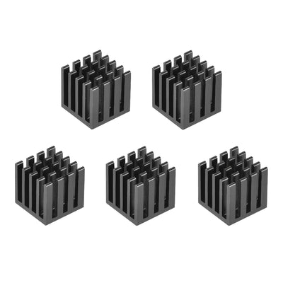 Harfington Slotted Notch Heatsink for MOS, IC Chip, RAM, CPU, 3D Printer 5pcs