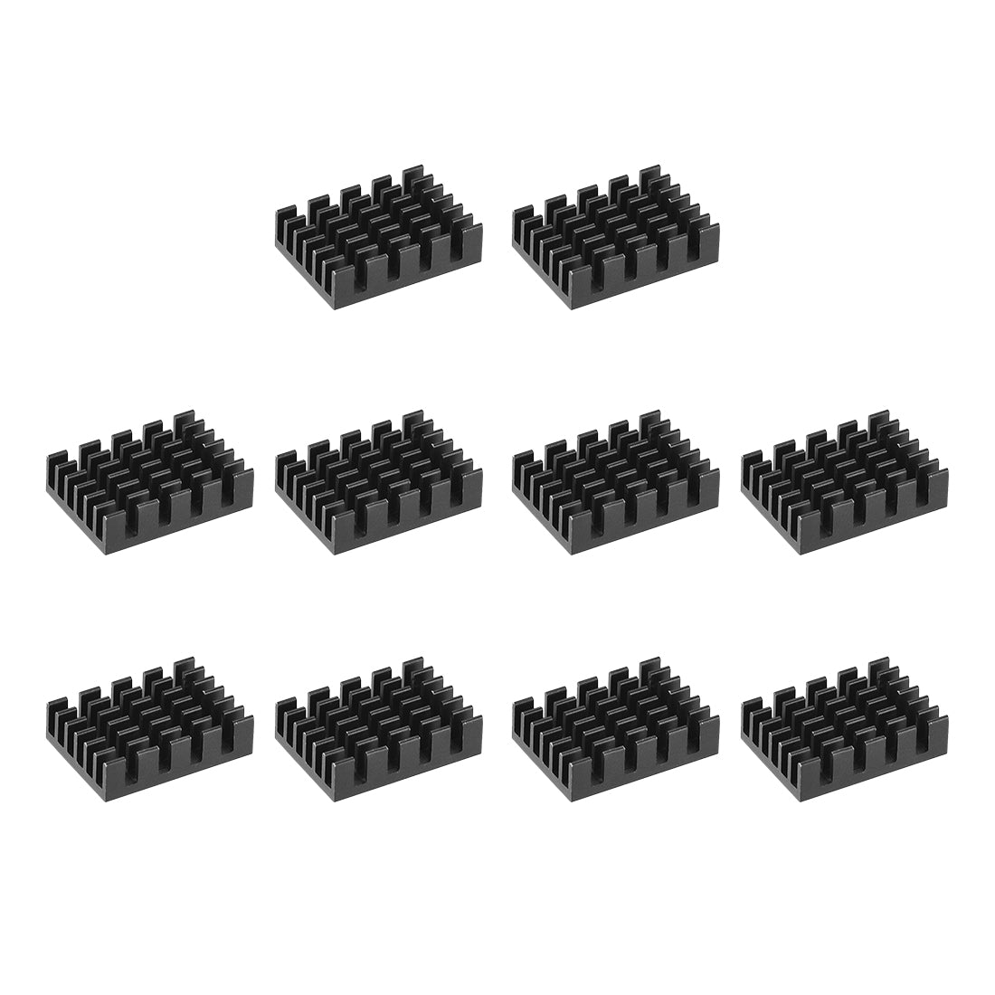 Harfington Slotted Notch Heatsink for MOS, IC Chip, GPU, Stepper Motor,3D Printer 10pcs