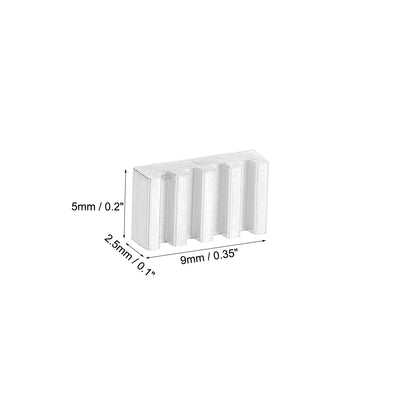 Harfington E Shape Aluminum Heatsink for MOS CPU GPU IC Chip 3D Printers 10pcs