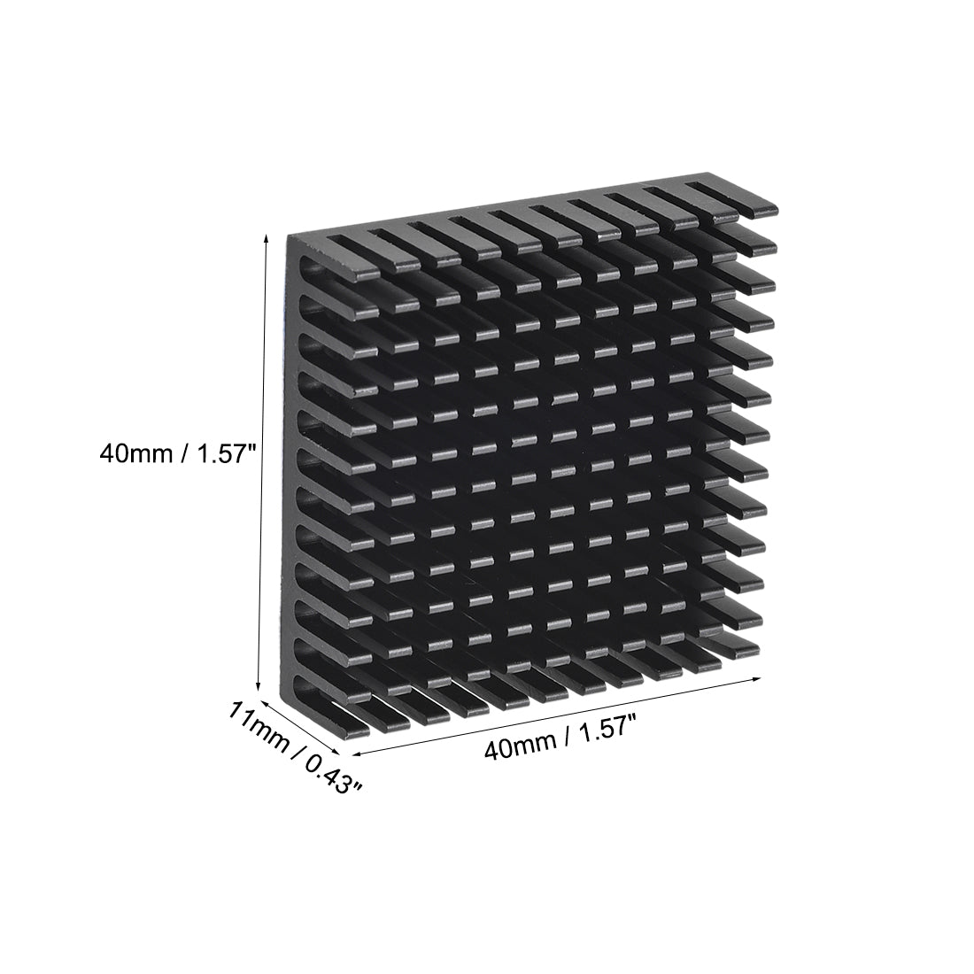 Harfington Slotted Notch Aluminum Heatsink Adhesive Conductive Thermal Pad 3D Printers 4Pcs