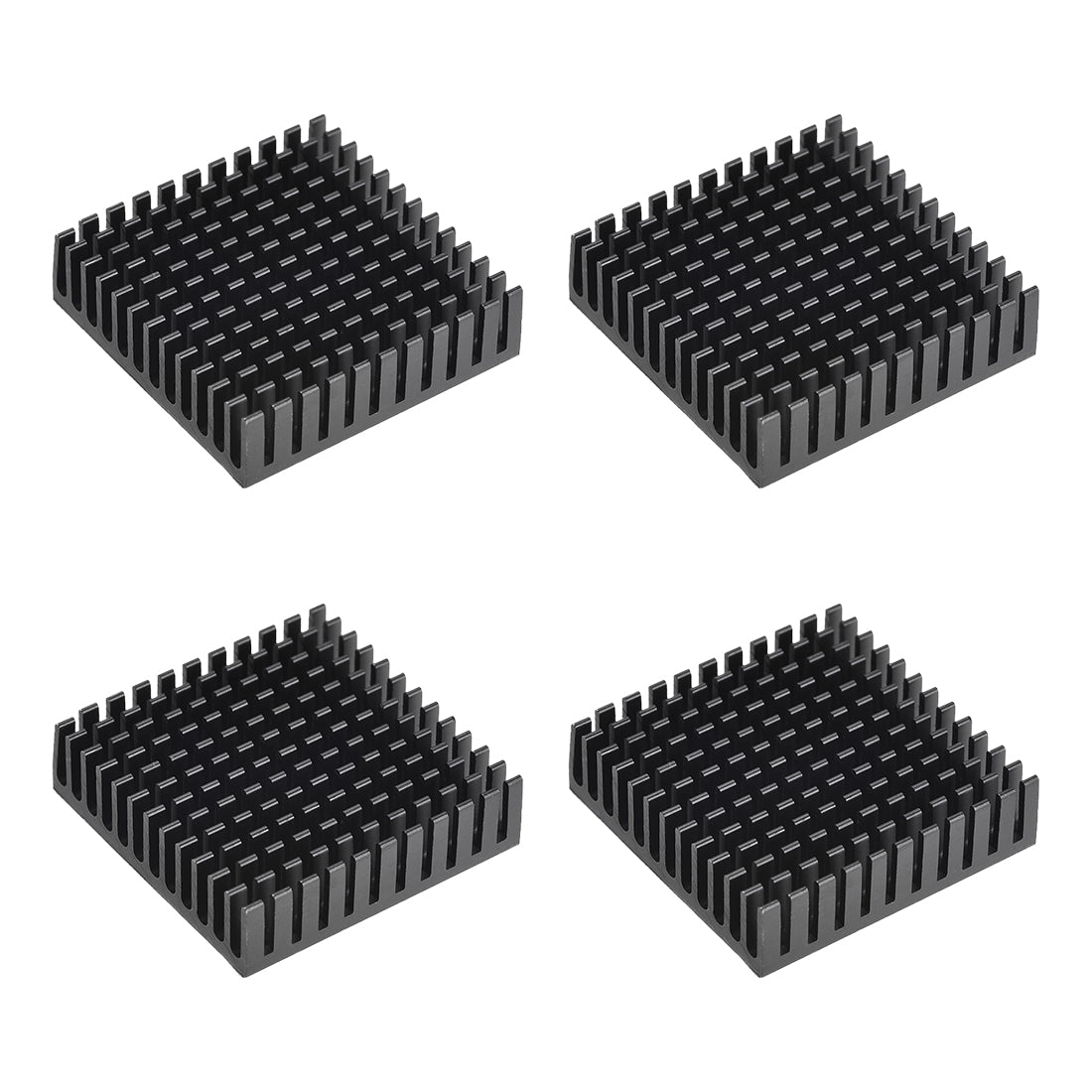 Harfington Slotted Notch Aluminum Heatsink Adhesive Conductive Thermal Pad 3D Printers 4Pcs