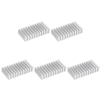 Harfington Slotted Notch Heatsink for MOS, IC Chip, RAM, CPU, Stepper Motor,3D Printer 5pcs