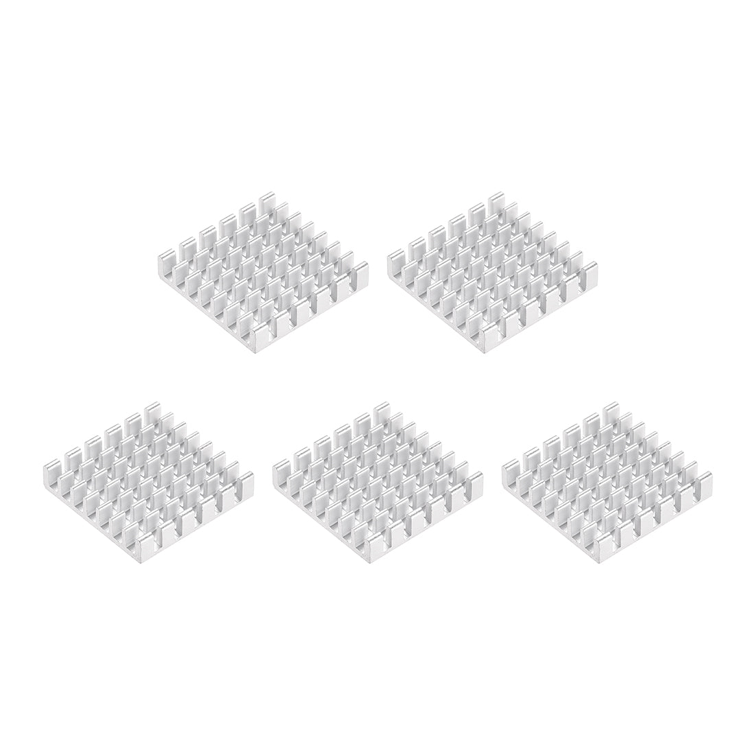 Harfington Slotted Notch Heatsink for MOS, IC Chip, RAM, CPU, 3D Printer 5pcs