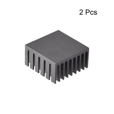 Harfington Slotted Notch Heatsink for MOS, IC Chip, Stepper Motor,3D Printer 2pcs