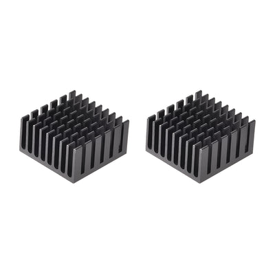 Harfington Slotted Notch Heatsink for MOS, IC Chip, Stepper Motor,3D Printer 2pcs