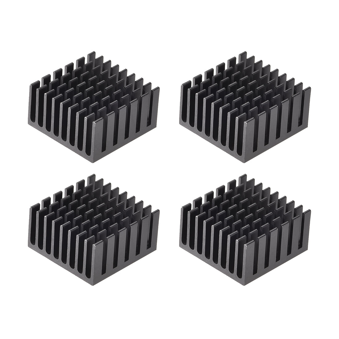 Harfington Slotted Notch Heatsink for MOS, IC Chip, RAM, CPU, 3D Printer 4pcs