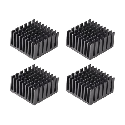 Harfington Slotted Notch Heatsink for MOS, IC Chip, RAM, CPU, 3D Printer 4pcs