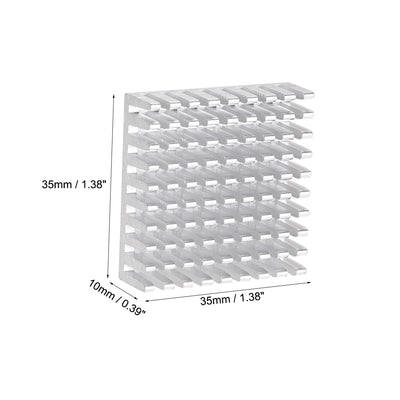 Harfington Slotted Notch Heatsink for MOS, IC Chip, Stepper Motor,3D Printer 2pcs