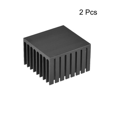 Harfington Slotted Notch Heatsink for MOS, IC Chip, Stepper Motor,3D Printer 2pcs
