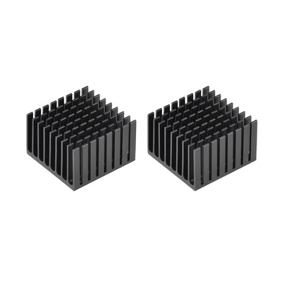 Harfington Slotted Notch Heatsink for MOS, IC Chip, Stepper Motor,3D Printer 2pcs