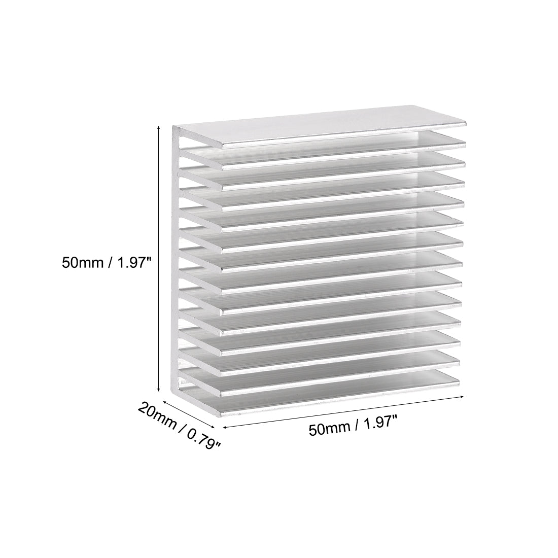 Harfington E Shape Aluminum Heatsink for MOS GPU IC Chip 3D Printers