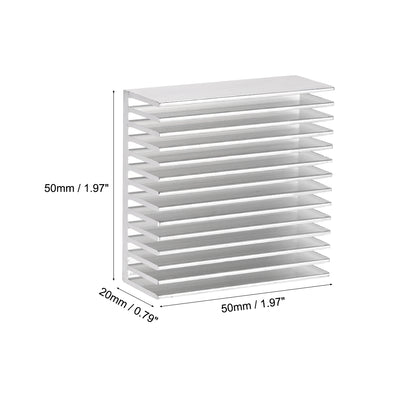 Harfington E Shape Aluminum Heatsink for MOS GPU IC Chip 3D Printers