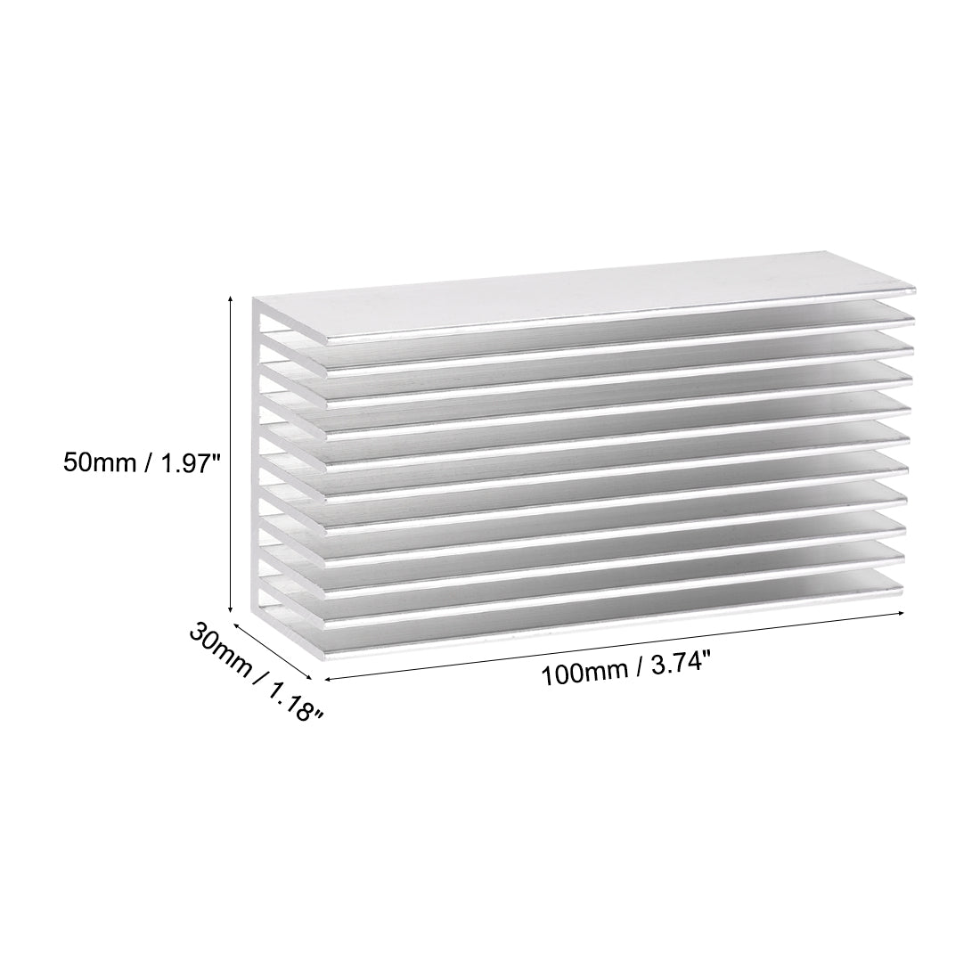 Harfington Parallel Line Notch Heatsink for LED and Power