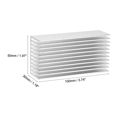 Harfington Parallel Line Notch Heatsink for LED and Power