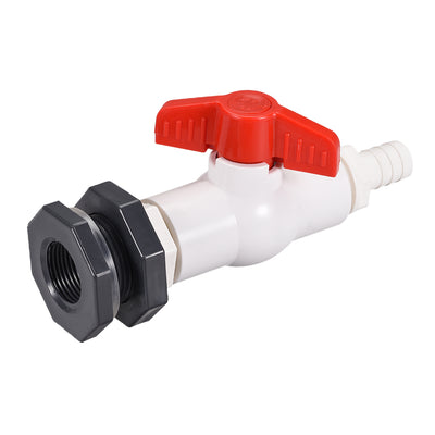 Harfington ABS Ball Valve Pagoda Connector Spigot Kit, with Bulkhead Fitting Adapter, for Water Tank