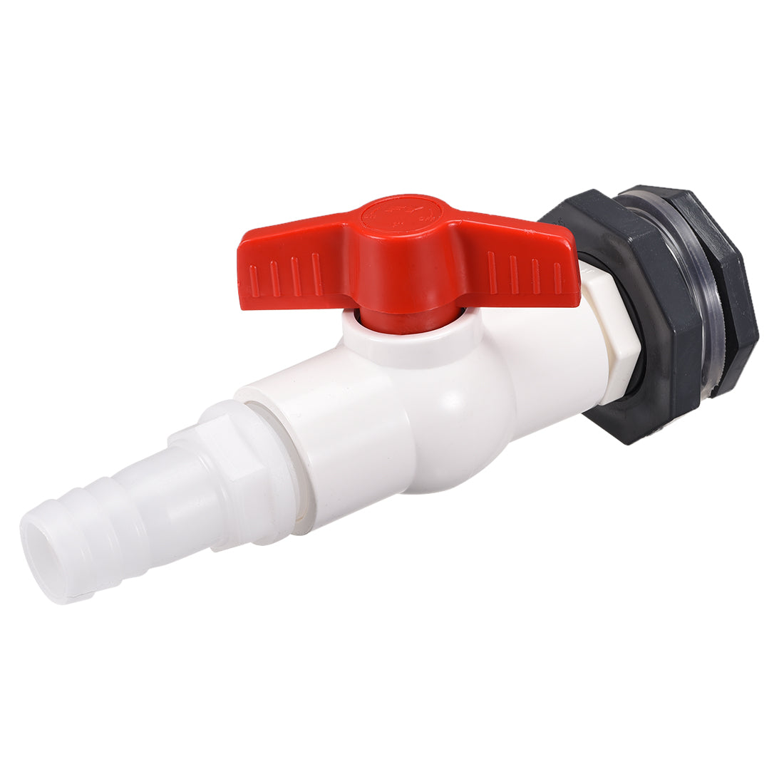 Harfington ABS Ball Valve Pagoda Connector Spigot Kit, with Bulkhead Fitting Adapter, for Water Tank