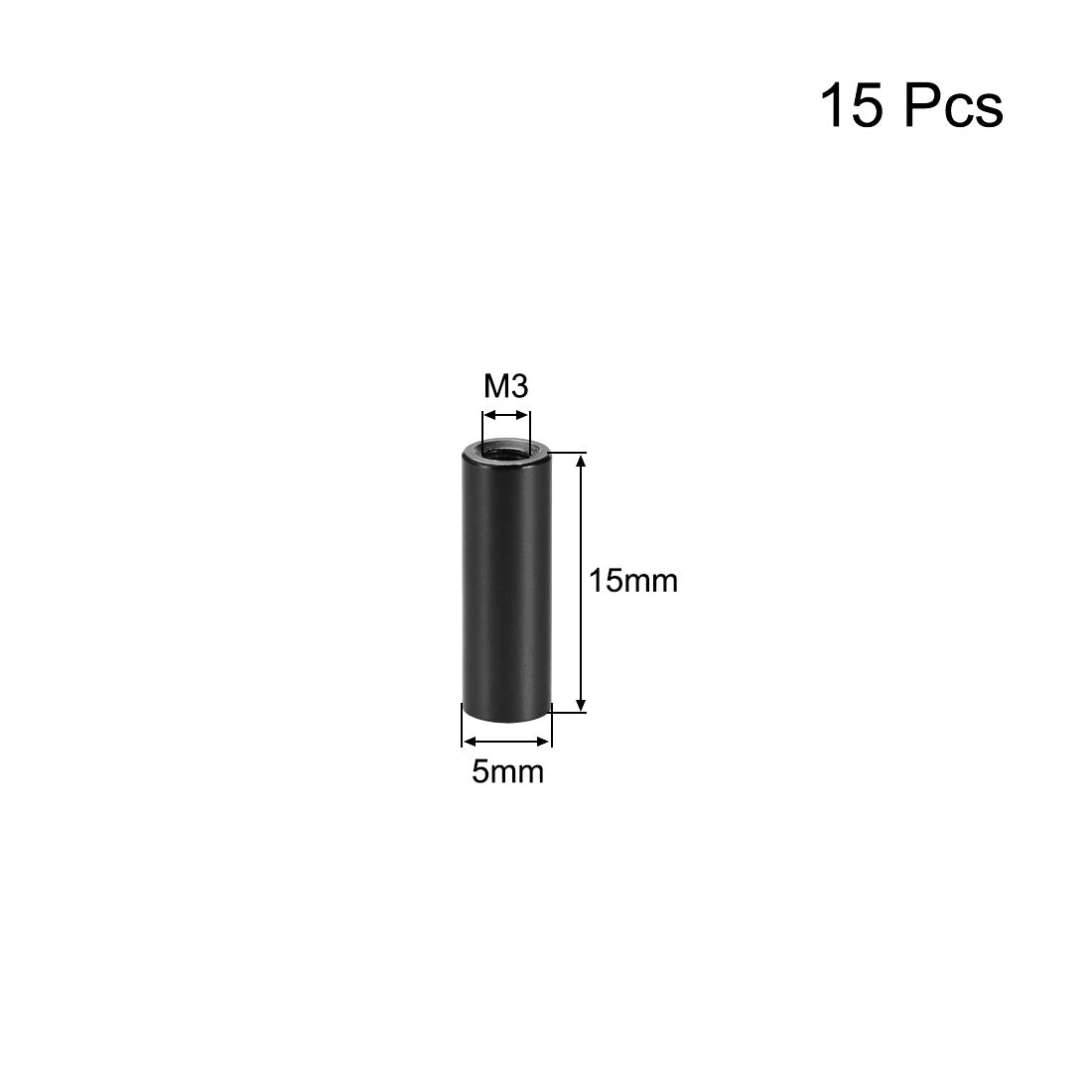 Harfington 15 Pcs Round Aluminum Standoff Column Spacer Female Purple for FPV Quadcopter RC Multirotors Parts DIY