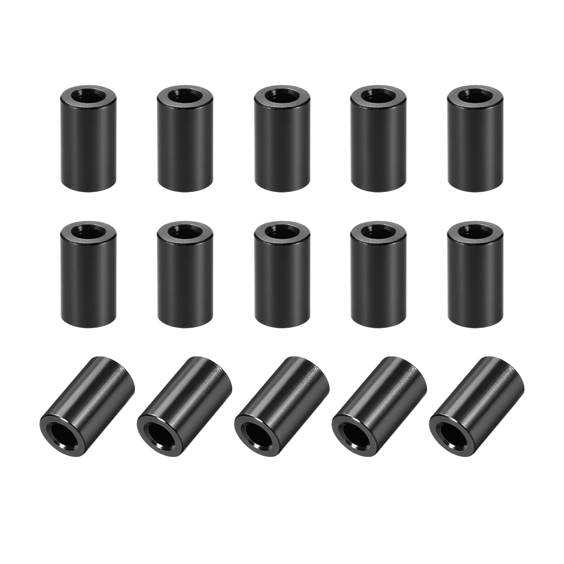 Harfington 15 Pcs Round Aluminum Standoff Column Spacer Aqua Blue for FPV Quadcopter RC Multirotors Parts DIY
