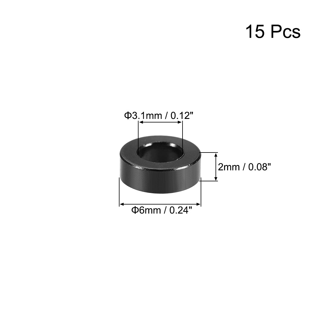 Harfington 15 Pcs Round Aluminum Standoff Column Spacer Aqua Blue for FPV Quadcopter RC Multirotors Parts DIY