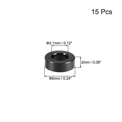 Harfington 15 Pcs Round Aluminum Standoff Column Spacer Aqua Blue for FPV Quadcopter RC Multirotors Parts DIY