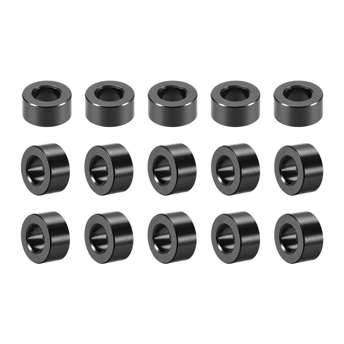 Harfington 15 Pcs Round Aluminum Standoff Column Spacer Aqua Blue for FPV Quadcopter RC Multirotors Parts DIY