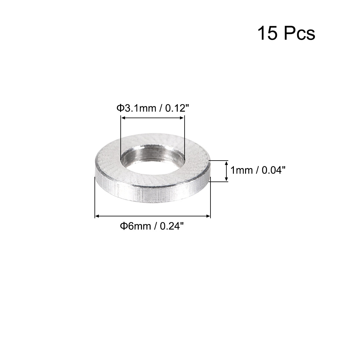 Harfington 15 Pcs Round Aluminum Standoff Column Spacer Aqua Blue for FPV Quadcopter RC Multirotors Parts DIY