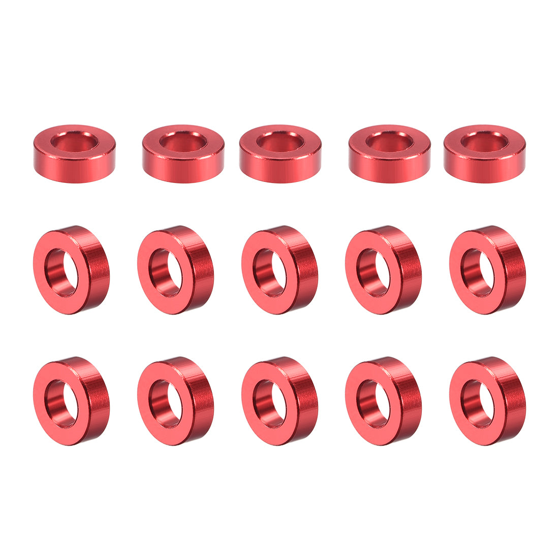 Harfington 15 Pcs Round Aluminum Standoff Column Spacer Aqua Blue for FPV Quadcopter RC Multirotors Parts DIY