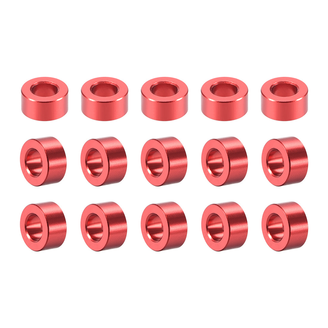 Harfington 15 Pcs Round Aluminum Standoff Column Spacer Aqua Blue for FPV Quadcopter RC Multirotors Parts DIY