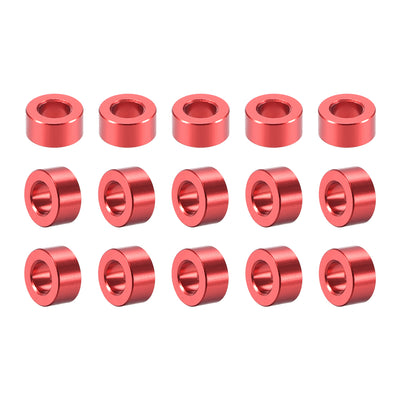 Harfington 15 Pcs Round Aluminum Standoff Column Spacer Aqua Blue for FPV Quadcopter RC Multirotors Parts DIY