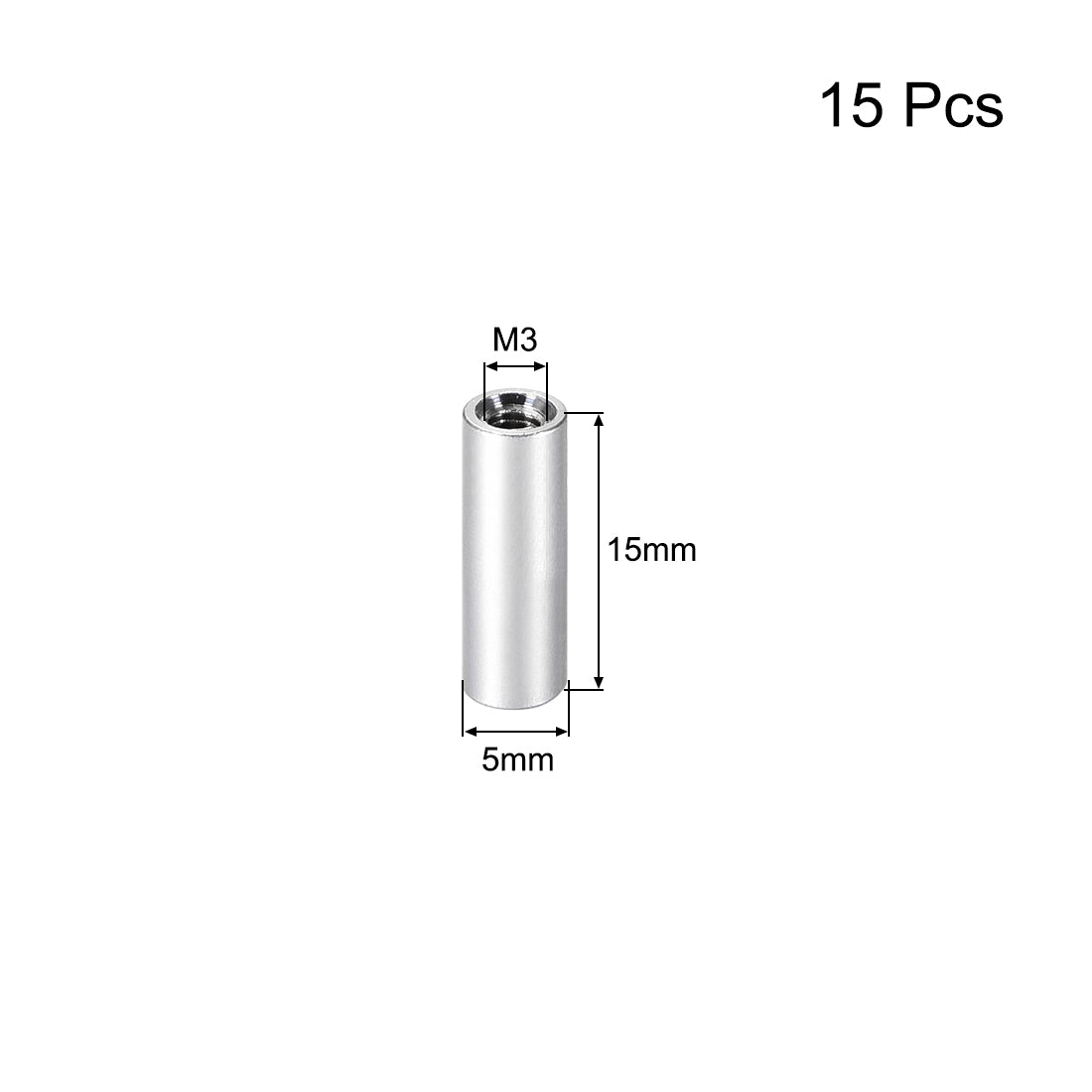 Harfington 15 Pcs Round Aluminum Standoff Column Spacer Female Purple for FPV Quadcopter RC Multirotors Parts DIY