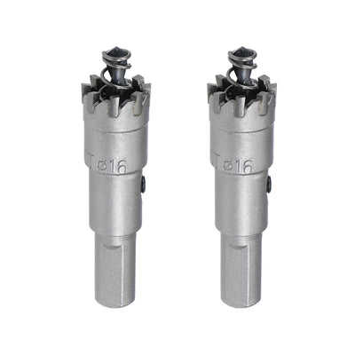 Harfington Hole Saw Cutter High Density Carbide Teeth for Stainless Steel Metal 2Pcs