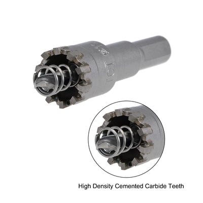 Harfington Hole Saw Cutter High Density Carbide Teeth for Stainless Steel Metal 2Pcs