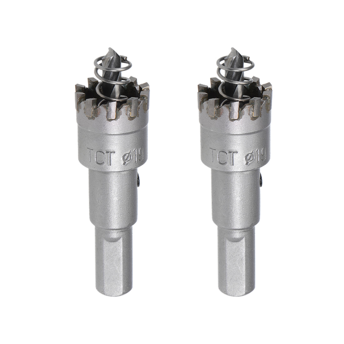 Harfington Hole Saw Cutter High Density Carbide Teeth for Stainless Steel Metal 2Pcs